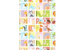 ARKRAFT carta da regalo 3 fogli formato 90 x 65 cm prodotto FSC confezione senza plastica disegno alfabeto regalo asilo scuola (18-9176)