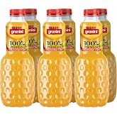 Granini Premium 100% Peach and Grape Juice &ndash; Pack 6 x 1 L | Peach and Grape Juice from puree and concentrate - 100% Fruit Con