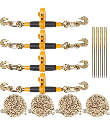 Chaîne D'Arrimage HZ Heben-Zurren - 6 Mm, Force 2,2 T, Longueur 2 M - Sécurité Anti-Torsion - Fabriqué En Allemagne