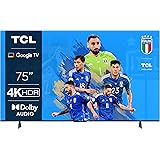 TCL 75P639 TV 75”, 4K HDR, Ultra HD, Google TV con Design senza Bordi
