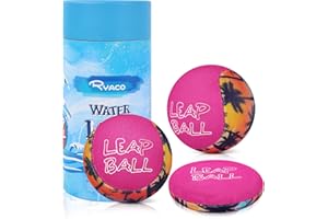 Ryaco Leap Ball, Bola de Salto de Agua, Bola Que Rebota en el Agua, 3 Paquetes, Pelota Que Rebota, Pelota de Playa para Todas Las Edades, con Tus Amigos y Familiare, Playa, Lago, Piscina