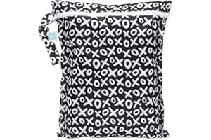 Bumkins XOXO - Bolsa impermeable para bebé, viajes, traje de baño, pañales de tela, piezas de bomba, piscina, ropa de gimnasio, artículos de tocador, correa para cochecito, guardería, bolsa