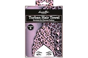 Danielle Creations Turban Hair Towel Pack of 2 - Animal Print