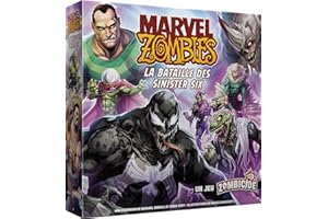 Asmodee - Cmon - Marvel Zombies Extension : La Bataille des Sinister Six - Un Jeu Zombicide - Jeux de Société de Figurines - Jeux Coopératif pour Adultes et Enfants dès 14 Ans - Version française
