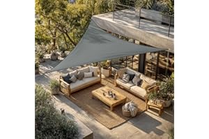 Green Bay Sun Shade Sail Outdoor Garden Patio Party Sunscreen Awning Canopy 98% UV Block Triangle Anthracite With Free Rope(2x2x2m)