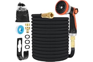 CUNBAYI Manguera de Jardin Extensible, Mangueras Jardin con Pistola Rociadora de 10 Funciones Manguera Flexible y Ligera para Lavado de Coche, Jardín, Lavar la Mascota con Bolsa de Almacenamiento