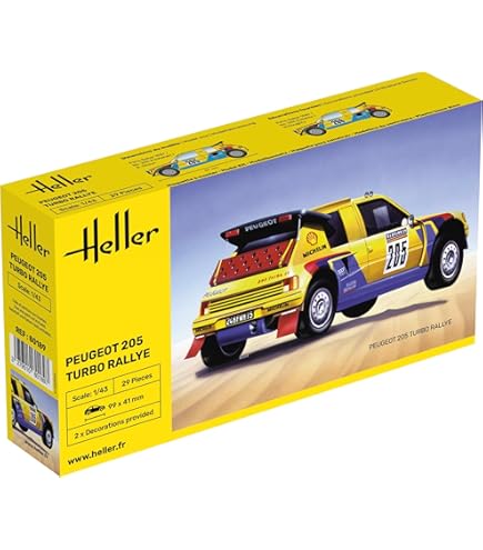 Kit De Démarrage Maquette Heller 1/43 Peugeot 206 WRC '03 - Modélisme Voiture Rallye à Monter