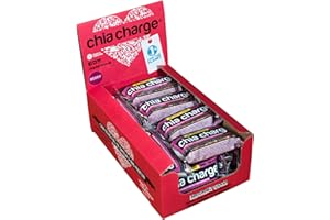 CHIA CHARGE Mini and Big Flapjacks Pack - Chia Seeds - Energy Bar - Healthy Snack Bar - Bars - Running, Gym and Cycling Energy - No Nuts - Nut Free - Lunchbox Snack (Berry No Added Sugar, 18 x 30g)