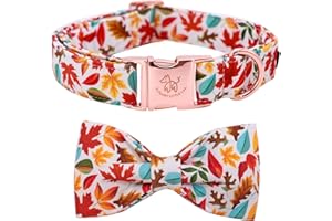 Elegant little tail Herbst-Hundehalsband, männliches oder weibliches Hundehalsband mit Schleife, Haustierhalsband, verstellbare weiche Fliege, Hundehalsbänder für mittelgroße Hunde