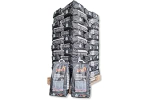 24kg Heizprofi Premium Kaminbriketts aus Anthrazit/Koks Kohle wie Extrazit Kohlen Briketts Kamin Ofen Heizbrikett Gluthalter Eierkohlen | Made in Germany | Energie Kienbacher