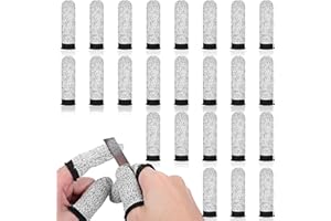 JIYIN 24 Stück Schnittfeste Fingerlinge, Daumenschutz Fingerschützer Schnittfester Fingerhandschuh Fingerschutz Rutschfeste Fingerbett für Gärten Küchen Skulpturen