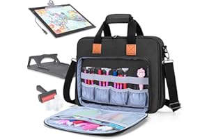 Luxja Sac de Transport pour Tampon Lumineux A4 et Outils de Peinture Diamant