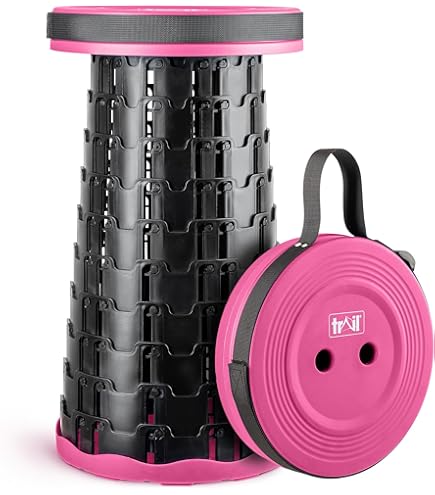 TELESCOPIC STOOL 3個 DIVCHI Upgraded Retractable Folding Stool, Portable Telescopic