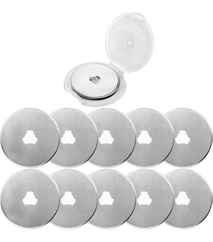 Stofsnijder, rolmes, roestvrij stalen stofsnijder, stofsnijder, voor nauwkeurig snijden, geschikt voor het quilten en snijden van stoffen papier, leer (diameter lemmet: 45 mm Stofsnijder, rolmes, roestvrij stalen stofsnijder, stofsnijder, voor nauwkeurig snijden, geschikt voor het quilten en snijden van stoffen papier, leer (diameter lemmet: 45 mm