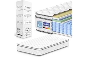 ‎ARENSBERGER Arensberger Viktoria Taschen-Federkernmatratze 140x200 cm - 25cm Höhe; Topper Integriert; H4, H3, H2 Misch-Härtegrad - Federkern-Matratze