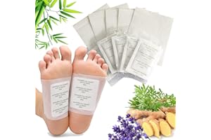QINGLEE 100 Pièces Patch Detox Pieds, Detox Foot Patches, aux Herbes Naturelles, Foot Patches Relieve Body Stress, Improve Sleep Quality Enhance Blood Circulation