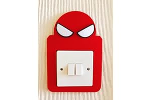 GENERIC 3D Marvel Spiderman Light Switch Sticker, Made from Premium Quality Felt, Must Have for All Spiderman Fans! Boys Girls Children Kids Room Decor