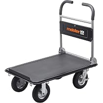Goplus Carrello Pieghevole Con Piattaforma – Capacità 200kg, Ruote Girevoli 360°, Per Traslochi E Magazzino