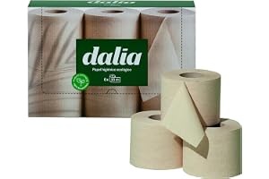 DALIA 4TN30AA040 paket med 6 rullar toalettpapper dubbla lager organiskt, bambu, oblekt