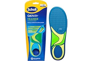 DR. SCHOLL'S Scholl GelActiv Trainer Insoles for Men, All Day Comfort Running Shoe Insoles, Super Shock Absorption and Springiness with GelWave Technology, UK Size 7-12