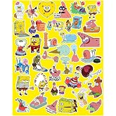 Ms Major Selection S&uuml;nger Bob Kare Şort Seri 4 Sticker Telefon Laptop Notebook Tablet Defter Matara Stiker Etiket