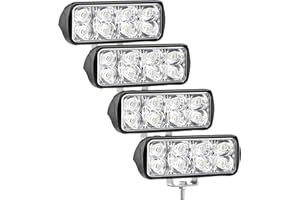 antom 4 Pcs Carré phare de travail led, mini barre led lumineuse 24W Projecteur 12V 24V LED lampe pour offroad Voiture camions SUV 4x4 tracteur