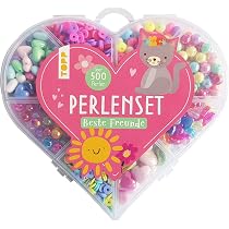 Coffret De Perles Sirène – Plus De 500 Perles + Pendentifs Baleine Et Sirène, 5m De Fil élastique, Pour Enfants Dès 5 Ans