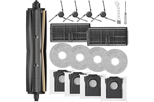 HoHumoca Kit de Accesorios Recambio para Dreame X40 Ultra complete /L40 Ultra /X40 Master, 1 TriCut Cepillo Principal, 4 Bolsa de polvo, 2 Filtro, 4 Mopa, 4 Cepillo Lateral
