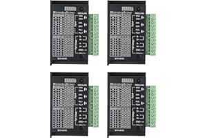 sourcing map Stepper Motor Drivers, 4 Pack 4A Stepper Driver Controller CNC Digital Micro Step Driver for 39/42/57 Stepper Motor