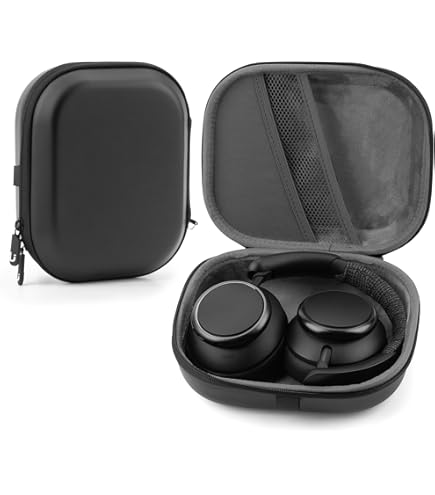 Lebakort Hard Carry Case Compatible With Anker Soundcore Life Q20 Q30 Q35 Q40 Q45 Q20 Q20i Hybrid Active Noise Cancelling Headphones (Blue Case - View #7