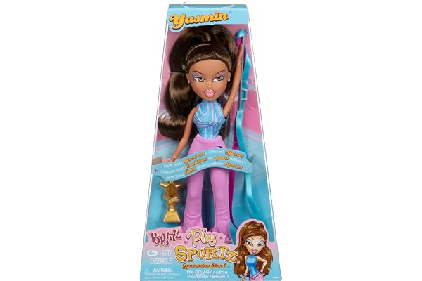 Bratz Play Sportz Yasmin (Gymnastique) - Poupée de Mode avec Accessoires