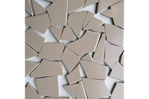 MOSALI Fliesenbruch frostfest verschiedene Mixe Mosaik Bruchfliesen (1.0, hell beige-braun K311)