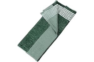 PATIKIL Large Caddy Towel 22" x 44", 1 Pcs Caddie Style Golf Towels Cotton Camping Towels for Golf Bags Golfers Tour Player Club, Green-White