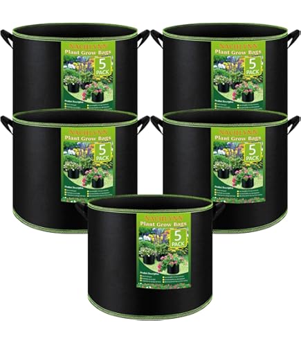 Lot De 6 Sacs De Culture De Jardin - 2.5 Litres - Pots De Culture Pour Pommes De Terre, Tomates, Carottes Et Autres Légumes - Conteneur épais Et Résistant Avec Fenêtre Et