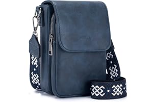 MUIIKOLA Sacs bandoulière femme,Petit Sac à Bandoulière,Besace Sacoche Messenger Téléphone Cuir PU Rigide Sac à Bandoulière Femme Portefeuille en Cuir PU avec Réglables Bandoulière