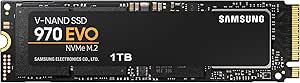 Samsung 970 EVO 1 TB PCIe NVMe M.2 (2280) Internal Solid State Drive (SSD) (MZ-V7E1T0)