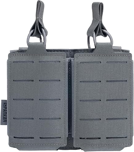 Poche Porte-magazines Tactique – Double Pistolet 9mm – Nylon Noir – OWB