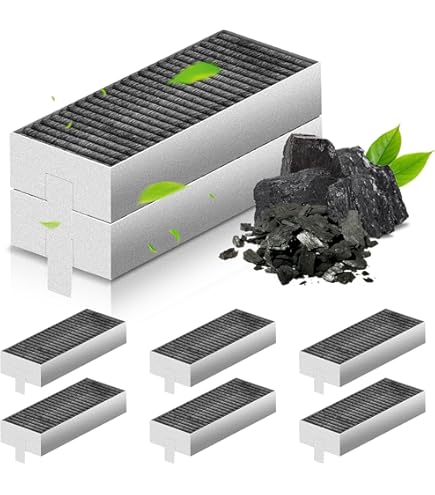Activated Carbon Filter For Cooker Hood 8 Pieces For Bosch HEZ9VRUD0 17004811/ Neff Z821VR0 17004806/Siemens HZ9VRCR0 17004796,195x75x35 Mm | Clean Air Recirculation Replacement Filter - View #10