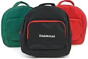 Deluxe Dannan Padded Bodhran Case Bag with Shoulder Straps and Storage Pocket 16" (3 Colours) (Red)