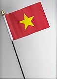 Vietnam Hand Flag 25cm