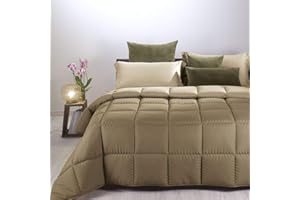 Caleffi - Trapunta Modern Tinta Unita Matrimoniale Tortora