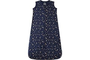 Owlivia Bio-Baumwolle Baby Schlafsack 0.5 Tog & 2.5 Tog Jungen Mädchen Schlafsack, Tragbare Baby-Decke mit 2-Wege-Reißverschluss