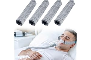SHDGFB 4er-Pack Satin CPAP Riemenabdeckungen, CPAP Riemen Pads, CPAP Gesichtspolster, CPAP-Zubehör CPAP-Gesichtskissen Universal und Silky CPAP Headgear Pads für die Reduzierung von roten Flecken (4, Grau)