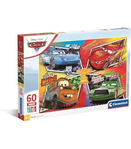 Hot Wheels 56 Pezzi Puzzle Olografici Per Bambini Dai 3 Anni In