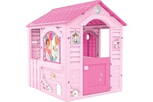 Chicos - Pink Princess Spielhaus Kinder Outdoor | Robuster und langlebiger | Gartenhaus Kinder für Jungen und Mädchen ab 2 Jahren, Rosa (89613)