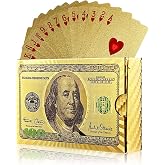 Gold Dollar playing Card Slippery Plastic Waterproof Playing Paper cin383sr
