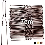 Mbsomnus 7cm Forcine per Capelli 50 Pezzi Forcine per Capelli a Forma di U Forci Mollette per Capelli Donna Marrone Forcine p