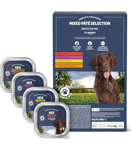 Veritas Hundemen Mix Hundefutter nass  5 Gourmet Sorten Nassfutter fr  Erwachsene Hunde I Wild Ente Geflgel Rind Truthahn - Hundenassfutter  Probierset (10x200g) : Amazon.de: Haustier