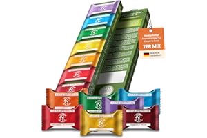 Nature Cosmétique® Aromatherapie Badetabs Set 7 Stück – 7er Mix Set – Aromatherapie für entspannte Wellness-Momente – Badebomben Dusche mit ätherischen Ölen – Geschenkidee – Made in DE