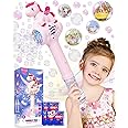 Walenty Unicorn Bubble Wand for 3 4 5 6 Year Old Girl Birthday Gifts, Light Up Princess Girls Toys, Bubble Machine Blower Maker with Refill Solution, Outdoor Toys for Toddlers 3-5 Kids Ages 4-8